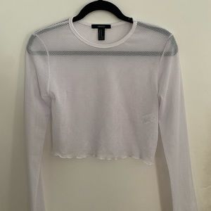 [M]👚 NWOT - F21 mesh top